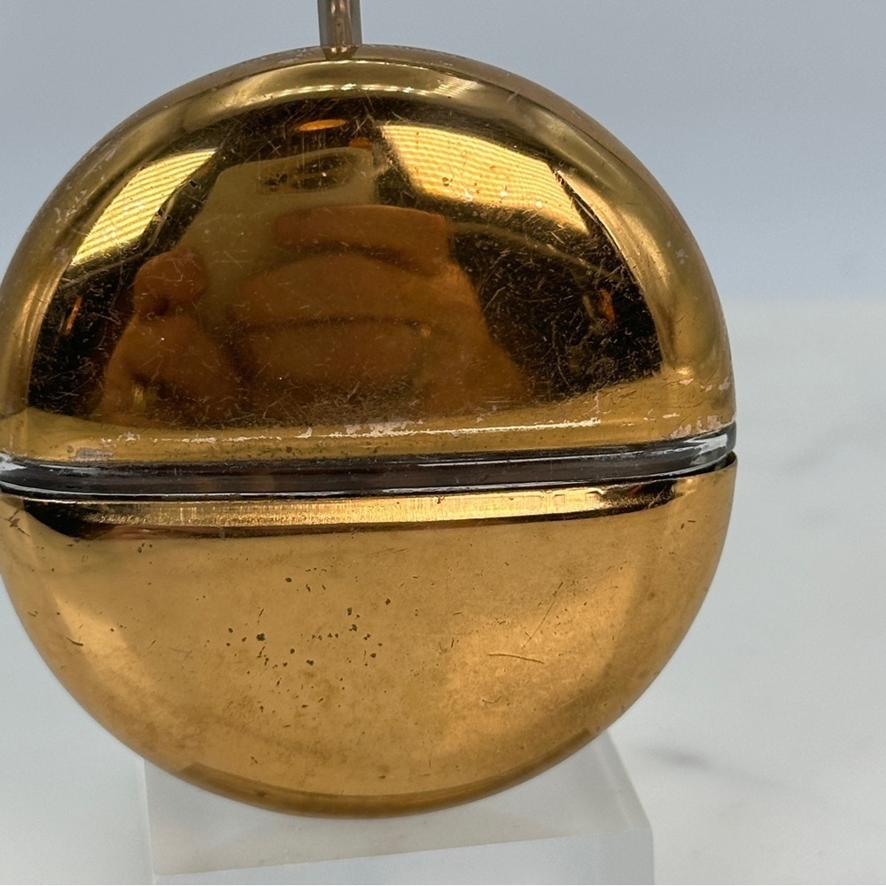 Vintage 1947 Mary Dunhill Perfume BottleGlass and Goldtone Brass Case MCM Travel - Picture 6 of 12